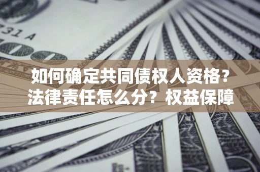 济南如何确定共同债权人资格？法律责任怎么分？权益保障技巧揭秘！