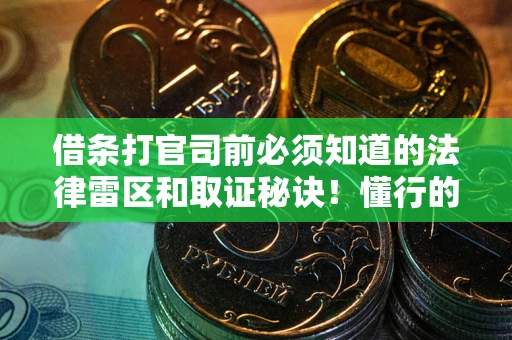 济南借条打官司前必须知道的法律雷区和取证秘诀！懂行的人已经留好这些证据
