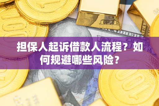 济南担保人起诉借款人流程？如何规避哪些风险？