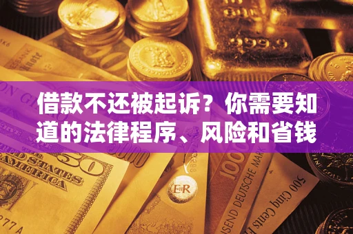 济南借款不还被起诉？你需要知道的法律程序、风险和省钱技巧