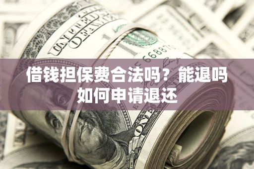 济南借钱担保费合法吗？能退吗如何申请退还