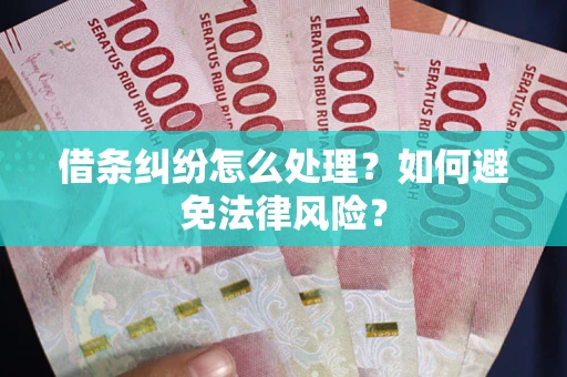 济南借条纠纷怎么处理？如何避免法律风险？